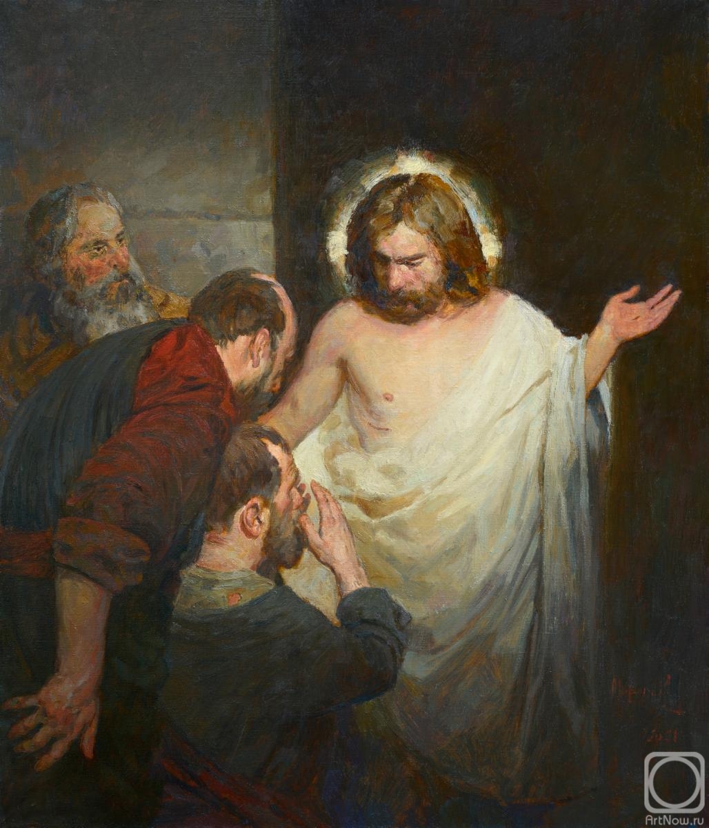 Mironov Andrey. The appearance of Christ to the apostles (The assurance of Thomas)