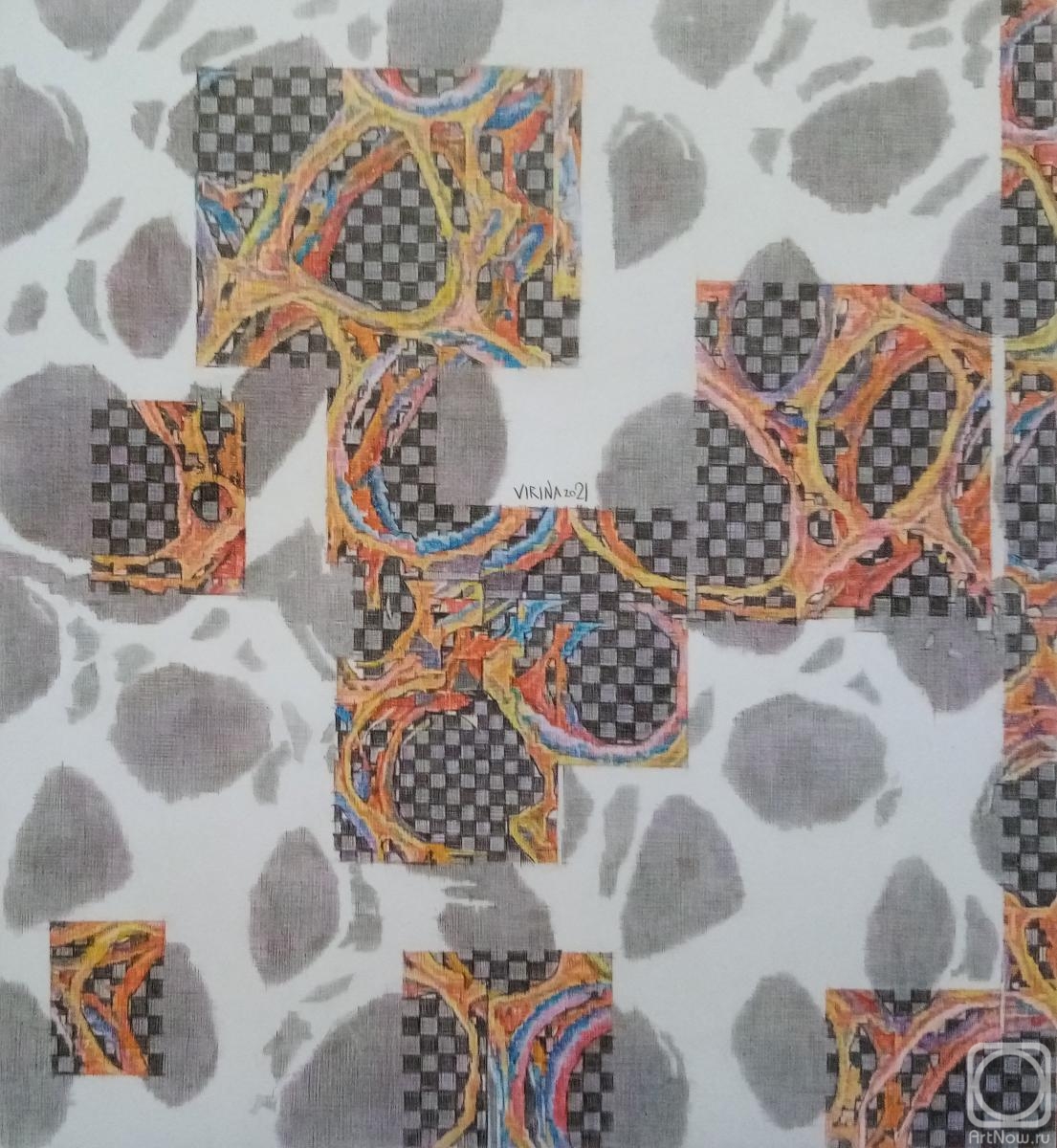 Vladimirova Irina. Assembling a unique object from many similar objects. Object No. 1