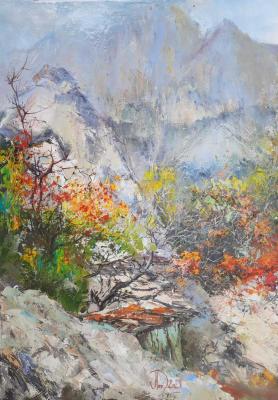 Bathiliman. Mountain view (Oil Painting Sochi). Lednev Alexsander