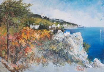 Autumn coast of Crimea (Crimea In Paintings). Lednev Alexsander