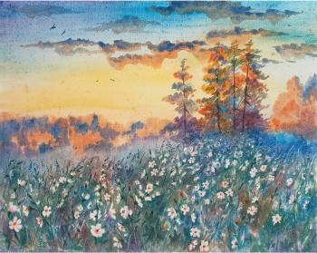 Mallow meadow. Yakupova Irina