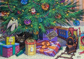 Under the Christmas tree. Maslova Julea
