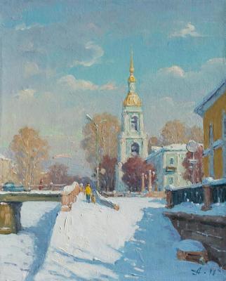 Kryukov Canal, Embankment in Winter. Alexandrovsky Alexander
