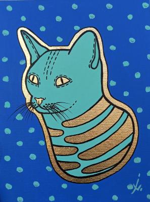 Striped cat. Prokazyuk Anastasiya