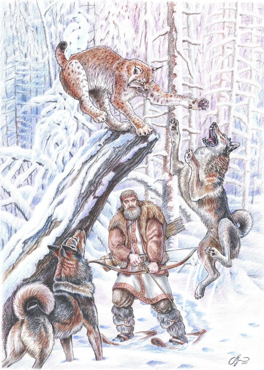 Shkurko Anton. Lynx hunting in ancient Russia