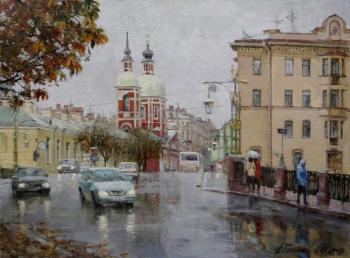 Rainy day on Pestelya Street