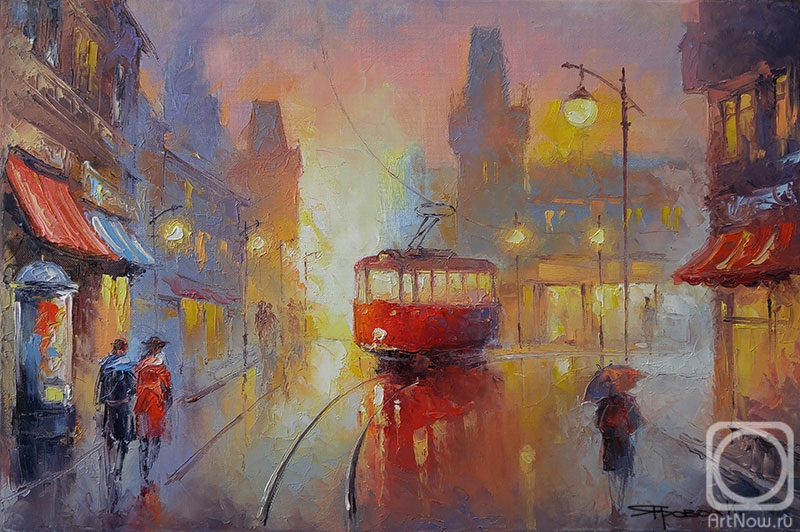 Iarovoi Igor. Lights of Prague at night