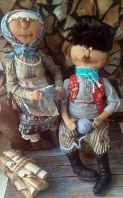 Textile doll from the series "Granny and Grandpa"