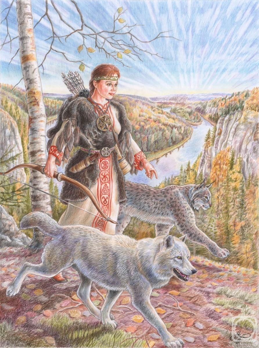 Shkurko Anton. Devana. The goddess of hunting