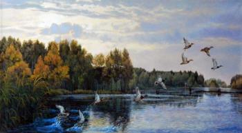 Autumn morning on Vetluga River. Ergunov Anatoliy