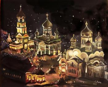 Christmas in Diveevo (Buy New Year S Oil Painting). Ripa Elena