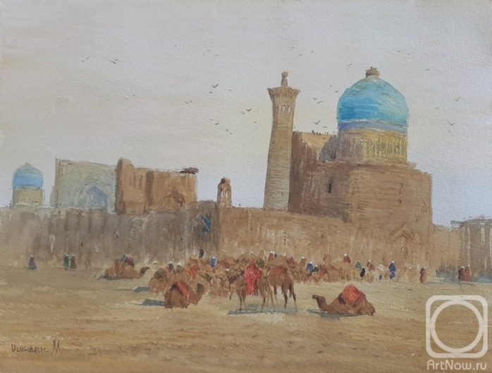 Mukhamedov Ulugbek. Caravan in Bukhara