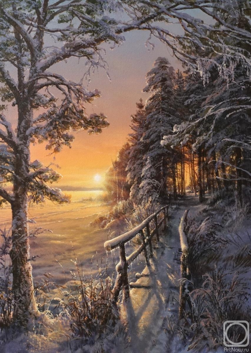Yushkevich Viktor. Winter evening