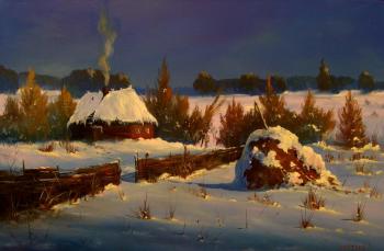 Winter sunset. Laktaev Roman