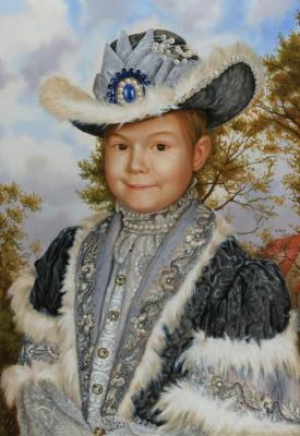 Portrait in historical costume. Vasiliev Viktor