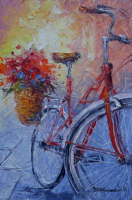Red bicycle