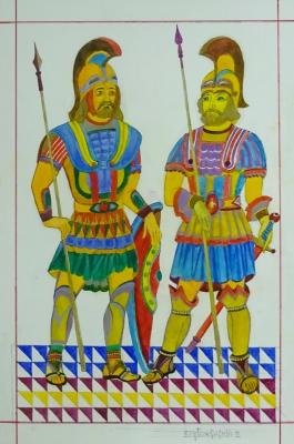 Two legionnaires (Warriors Shield). Pobozhenskij Vjacheslav