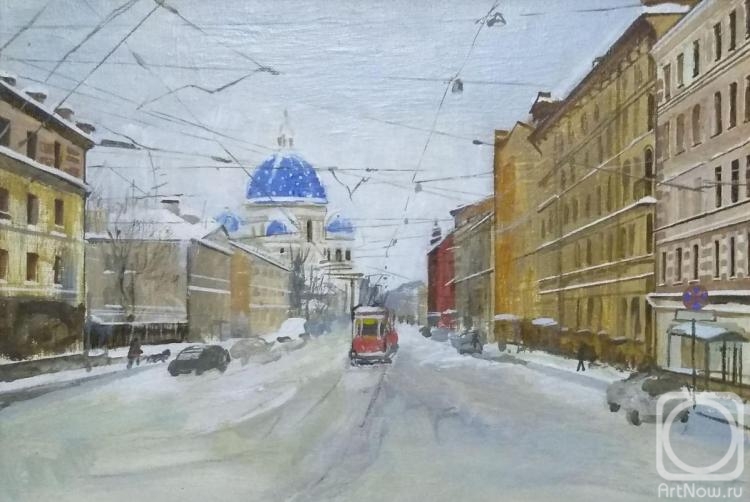Zhukoff Fedor. Frosty day at the Trinity Cathedral