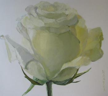 "I am a rose". White. Proshunina Nina