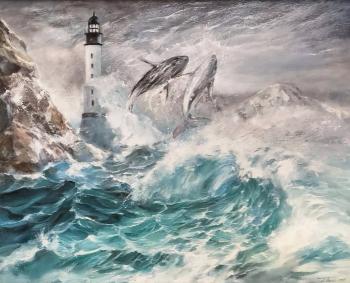 Whales (Classic Painting). Pariy Anna