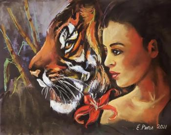 Her Year (Girl and Tiger). Ripa Elena
