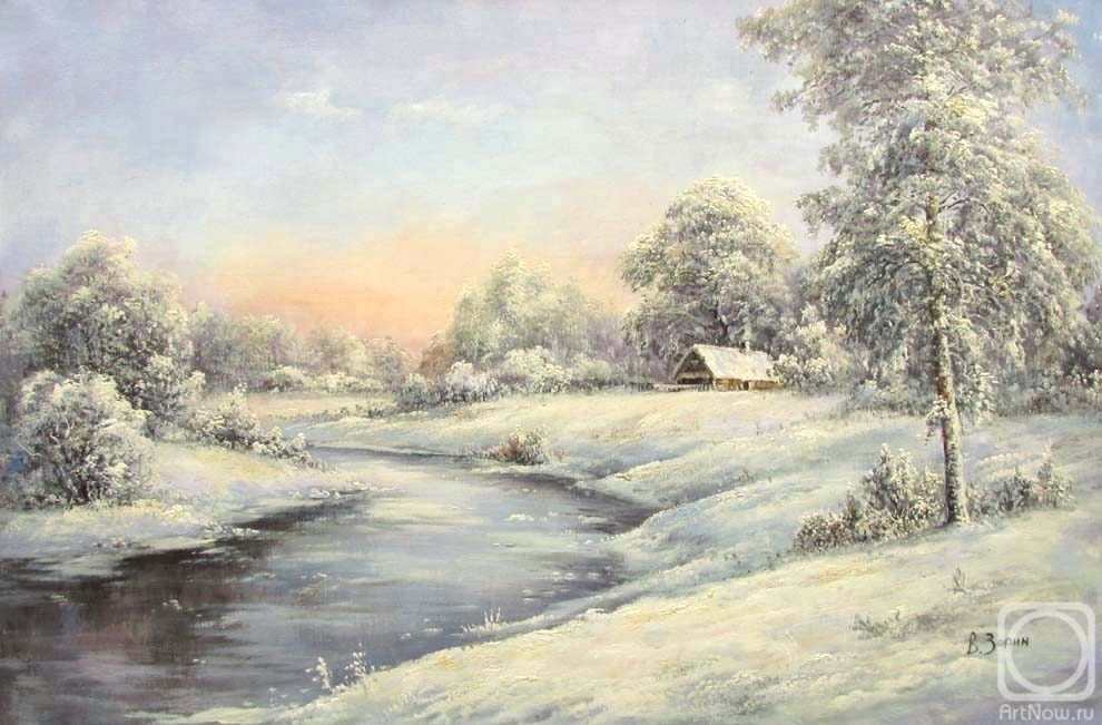 Zorin Vladimir. Winter in the village