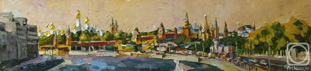Silaeva Nina. View of the Kremlin from Bolshoy Ustinsky Bridge
