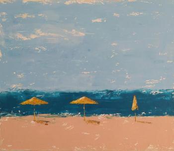 Beach umbrellas. Aleksandrova Elena