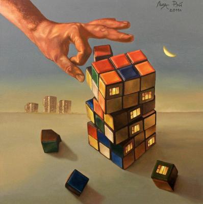 Cube Rubik destinies. Ray Liza