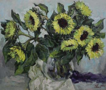Painting Sunflowers. Malykh Evgeny
