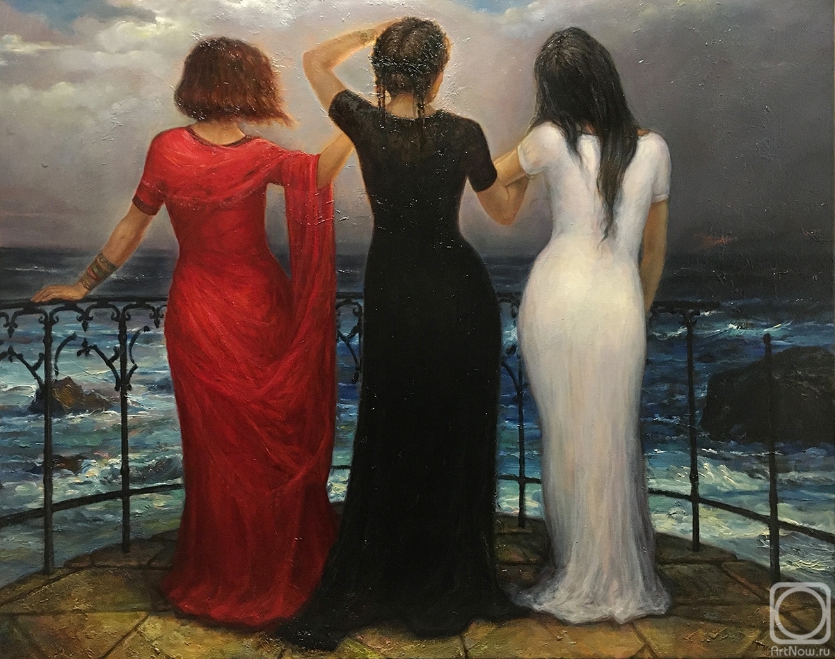 Три сестры» картина Майкова Игоря маслом на холсте — купить на ArtNow.ru