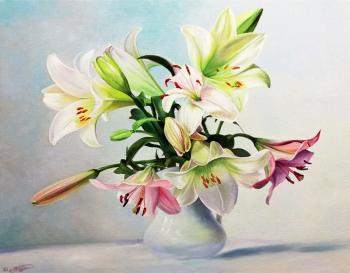 Still life with lilies. Pedan Viktor