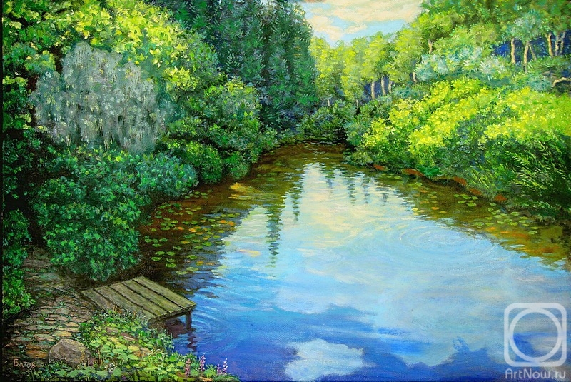 Batov Alexander. An overgrown pond in the forest