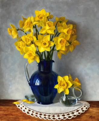 Yellow daffodils (Contemporary Flower Painting). Bogutskaya Lyudmila