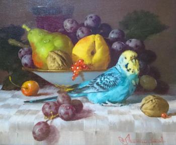 Still life with a parrot (Unusually). Bashirov Andrey