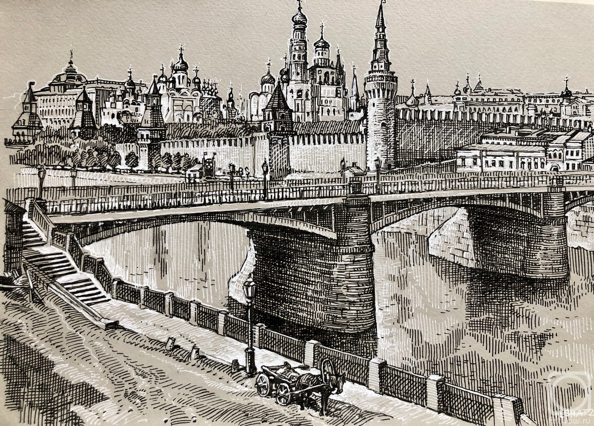 Mukhametyanov Ilshat. Zamoskvoretsky Bridge in the 19th century