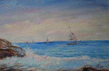 Sea surf. Pusovskiy Vladimir