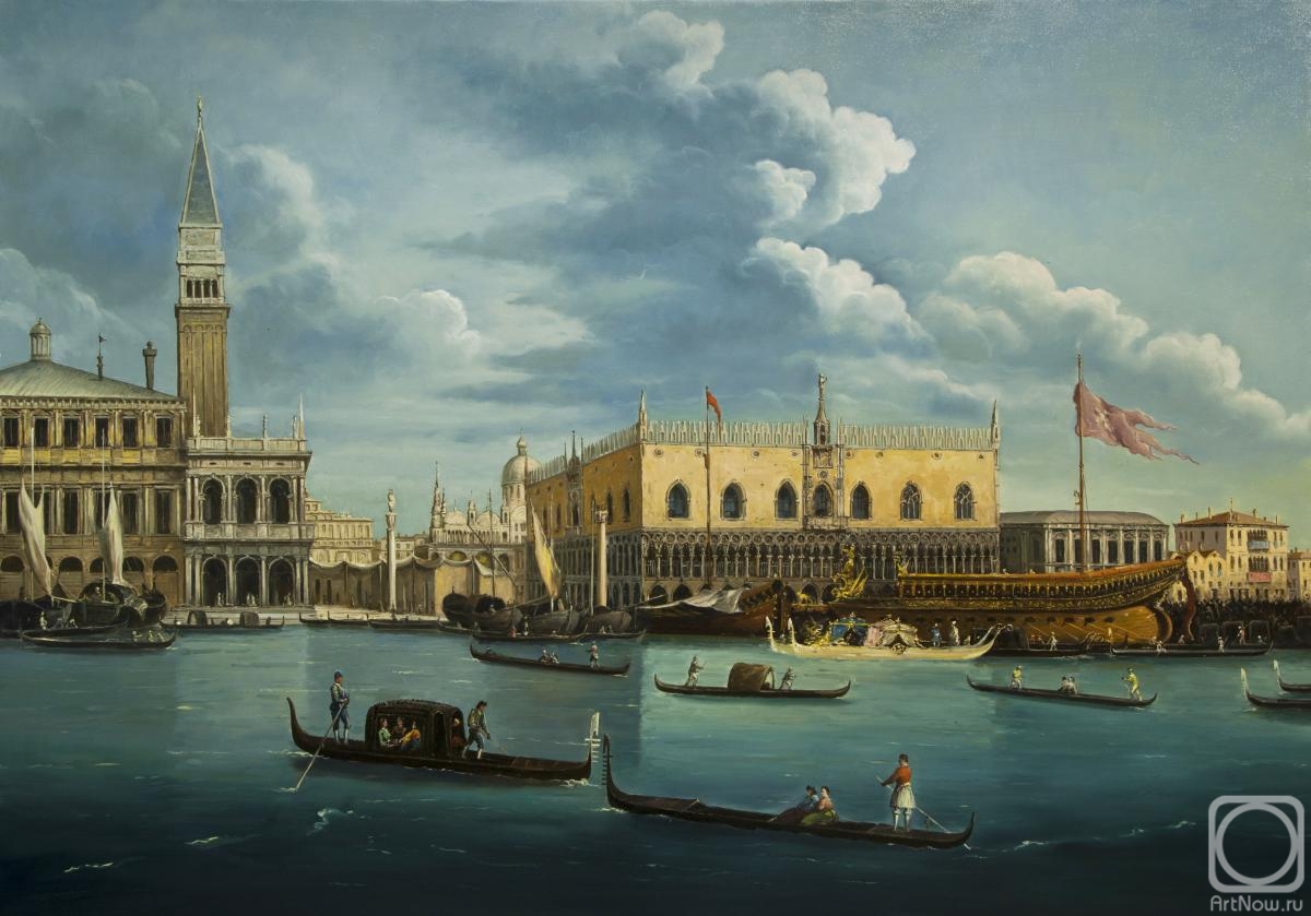 Aleksandrov Vladimir. View of the Doge's Palace in Venice
