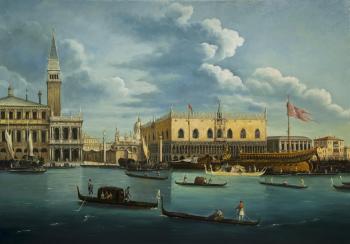 View of the Doge's Palace in Venice. Aleksandrov Vladimir