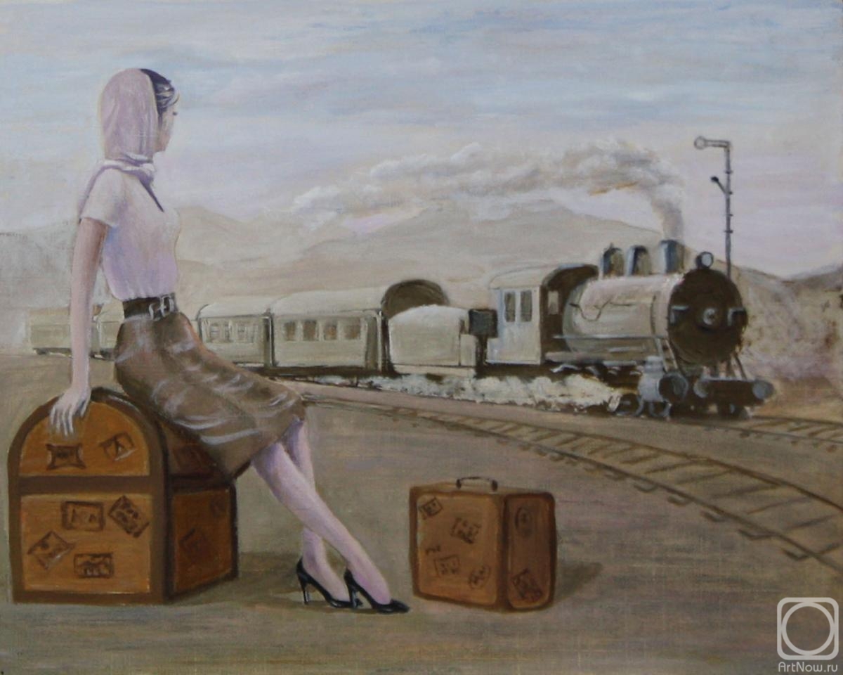 Kudryashov Galina. Waiting for the train (free copy of Jasper)