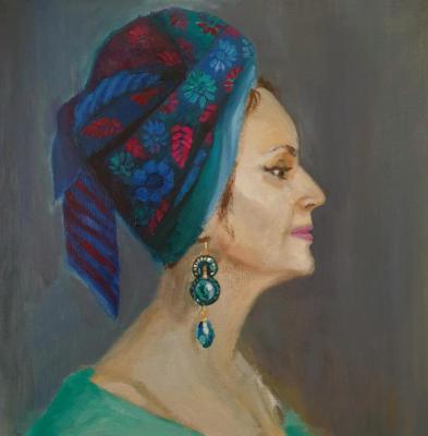 Woman with an earring (Headdress). Polzikova Oksana