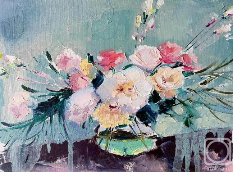 Silchenko Ekaterina. The roses in a vase