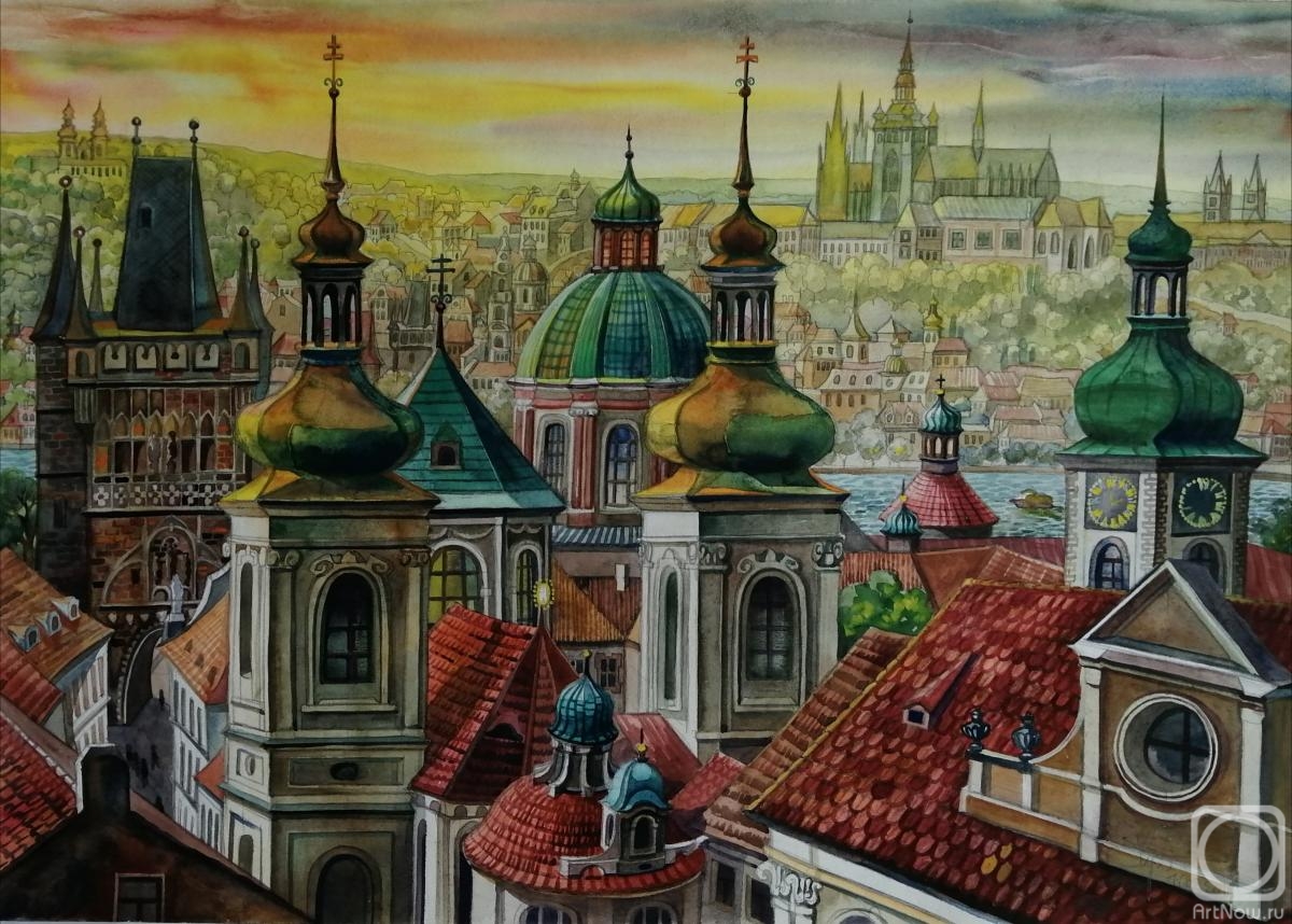 Chernetskaya Nataliya. Prague panorama