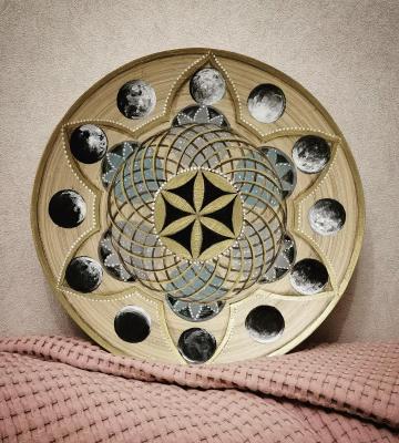 Moon Mandala (Wood Decor). Pariy Anna