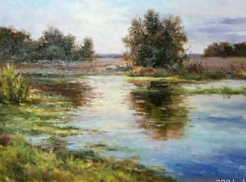 Evening on the river. Aleksandrov Aleksandr