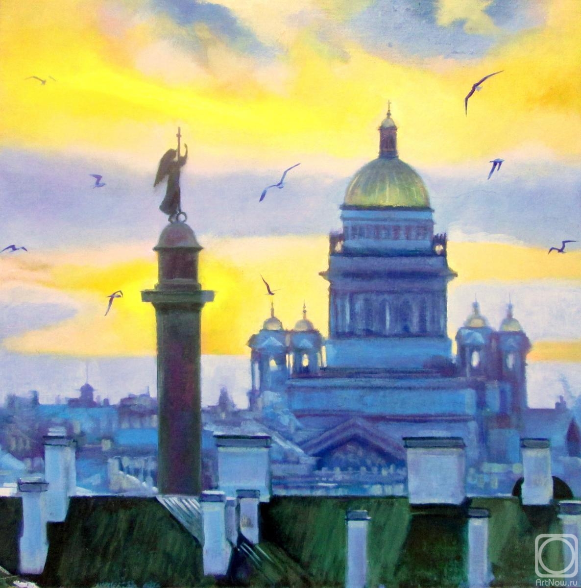 Pautov Igor. Seagulls over the city