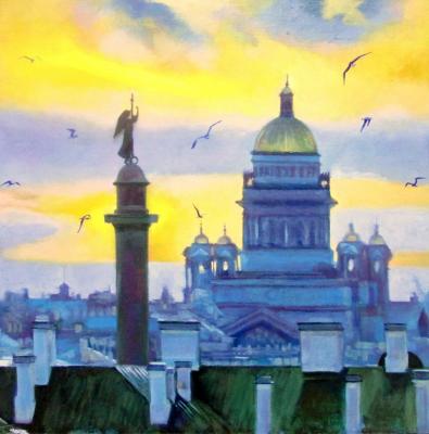 Seagulls over the city. Pautov Igor