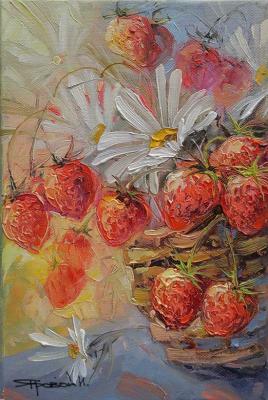 Strawberry basket (Painting Of Red Berry). Iarovoi Igor
