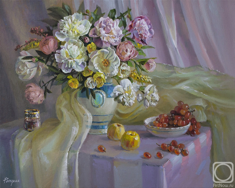 Rogozina Svetlana. Still life with a fragrant bouquet