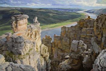 Over the valleys (Eagle Painting). Samokhvalov Alexander